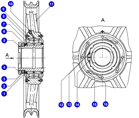Гайка 3519.03.00.108