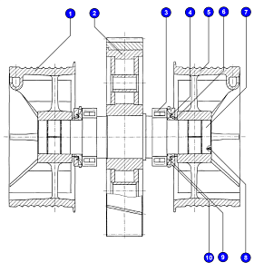 Подшипник 3003172 ГОСТ 5721-75 107.00573
