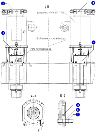 Привод механизма поворота 3555.11.01.000