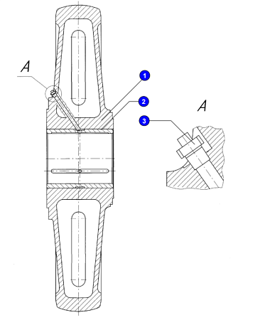 Колесо натяжное 3536.05.02.300