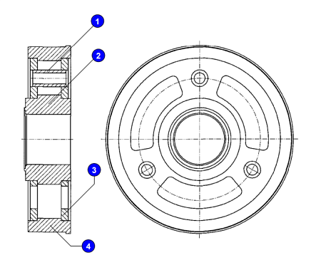 Привод хода правый 3572.05.11.000
