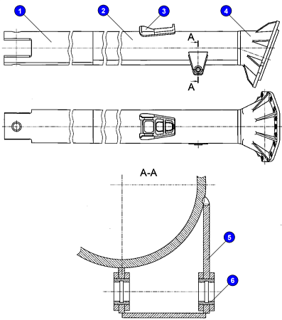 Балка рукояти 3536.38.00.000