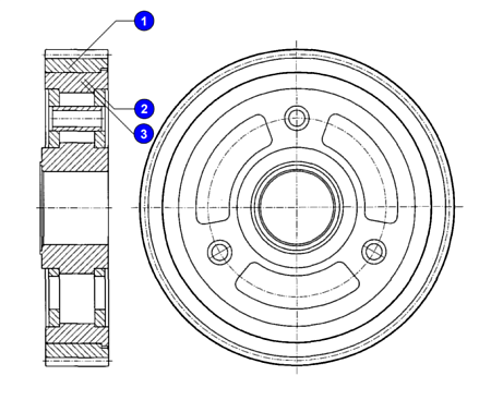 Венец зубчатый 3572.05.10.221