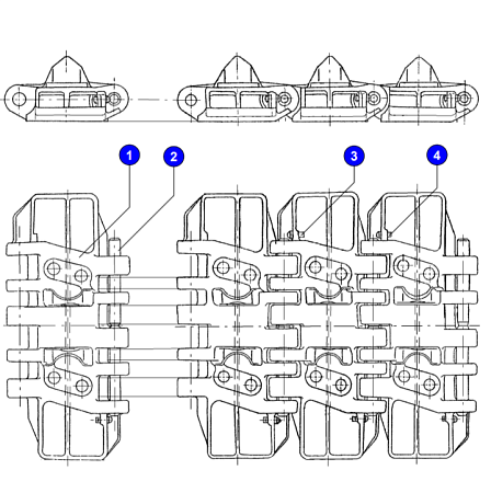 Цепь гусеничная ширной 1,1м 3519.05.13.000