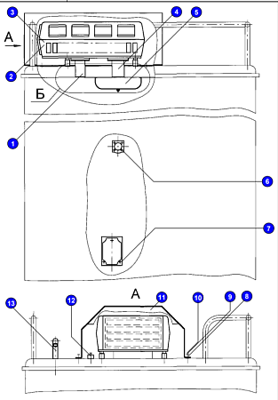 Установка транспортного кондиционера 3519.00.09.000