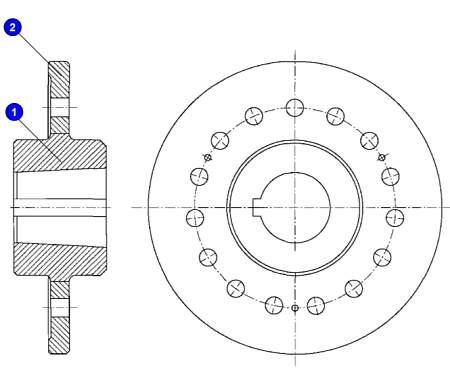 Полумуфта 3536.58.00.210
