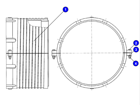 Полуобечайка в сборе 3536.19.00.070