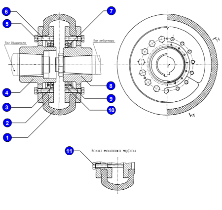 Сектор                                                                                          кольцо 3535.09.01.004