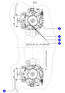 Привод механизма поворота 3555.11.00.000-02