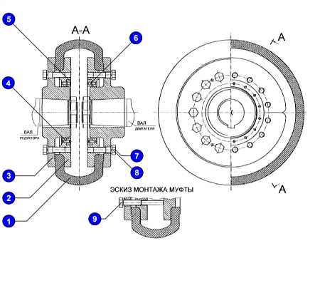 Полумуфта 3536.08.00.400