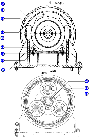 Болт м42-6gх180.46 ГОСТ 7796-69 1.1022.732