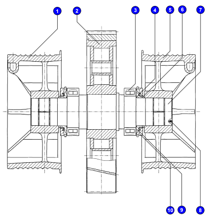 Подшипник 3003172 ГОСТ 5721-75 107.00573
