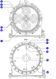 Болт м24-6gх50.46 ГОСТ 7796-69 1.1022.688