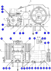 Болт м36-6gх150.46 ГОСТ 7796-69 1.1022.719