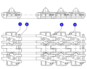 Звено гусеничная 3519.05.13.001