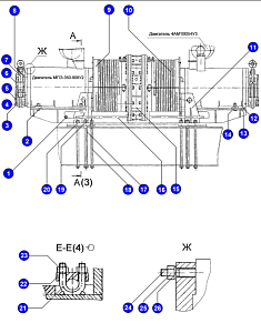Лебедка подъема 3536.19.00.000