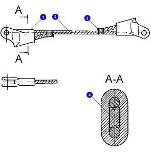 Анат 52,0-г-в-о-н-1770 ГОСТ 7669-80 l=55400±500 3536.24.00.101